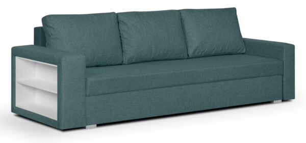 Kanapa sofa 3 os z funkcją spania MILO1 turkusowa